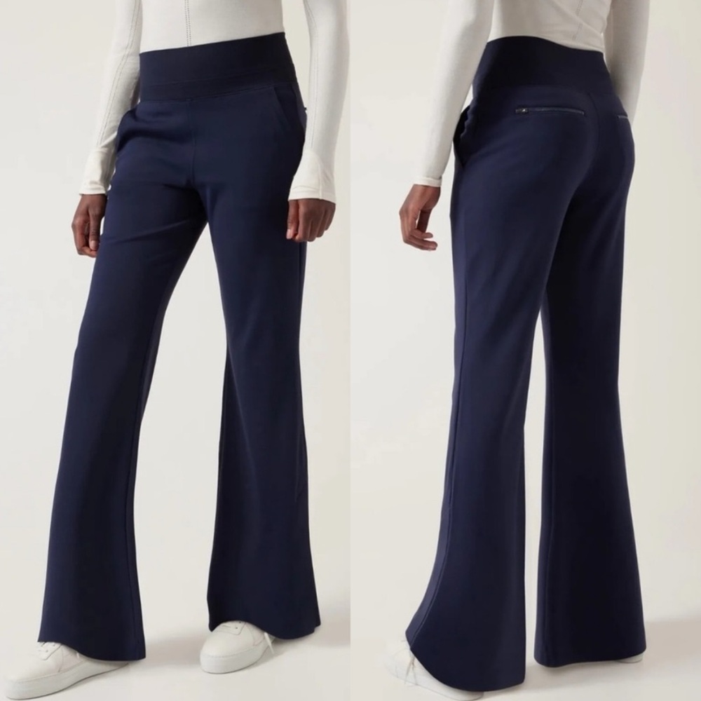 Athleta Navy Boot Cut Pants